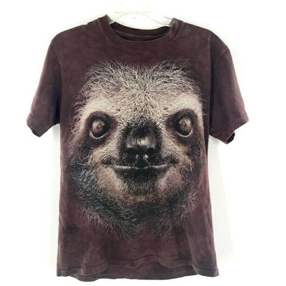 The Mountain- Sloth Brown Tie Dye T-Shirt, Unisex, Size XL